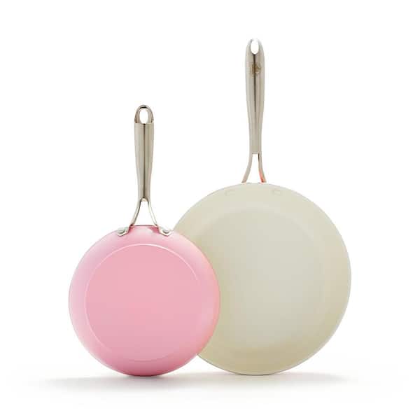 GreenLife Artisan 2-Piece Aluminum Healthy Ceramic Nonstick, 8 in. and 10 in. Frying Pan Set