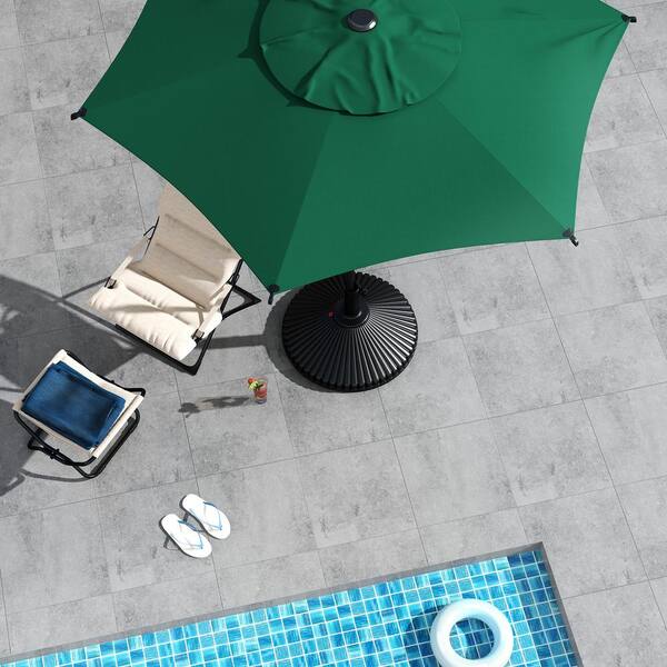 buy patio umbrella stand Maypex 27 lbs. Heavy-Duty Patio Umbrella Base in Black 2300023-V2-H