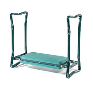 26 in. L x 19 in. W x 11 in. H Foldable Padded Garden Kneeler with Grab Bars and Flip Over Seat