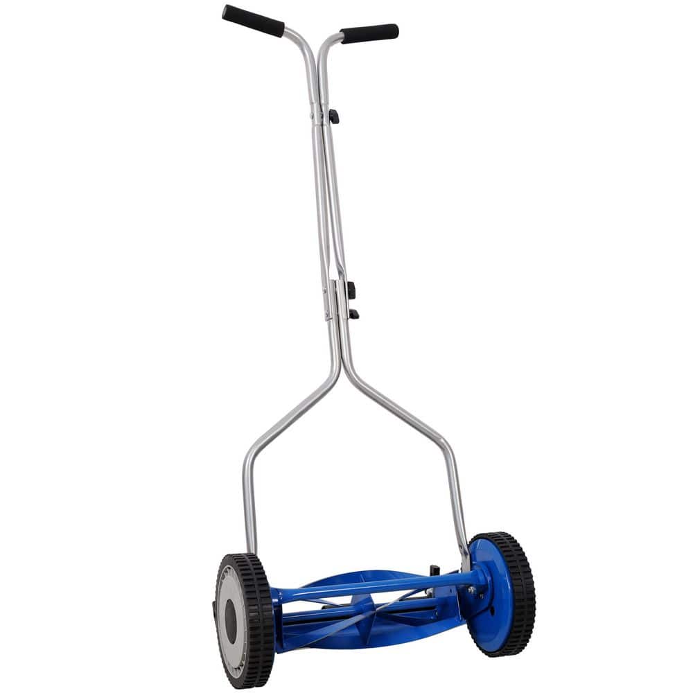14 in. Blue Steel Push Lawn Mower, Push Reel Lawn Mower price history on PriceWatchPro