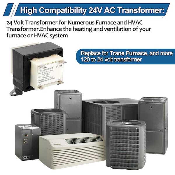 YICHUHAOXI 115V to 24V Furnace HVAC Transformer Compatible