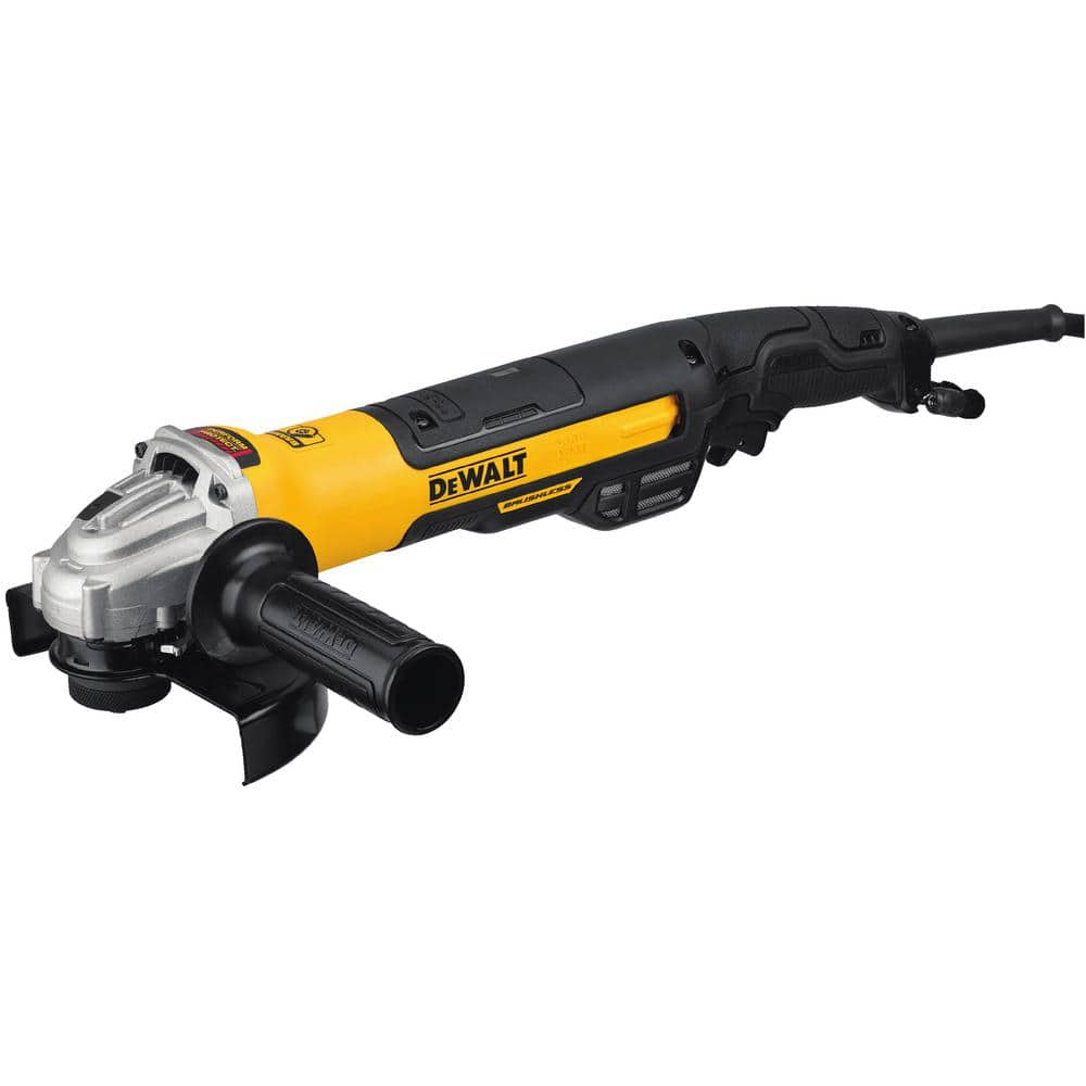 DEWALT 13 Amp Corded 5 In. To 6 In. Brushless Angle Grinder With Rat ...