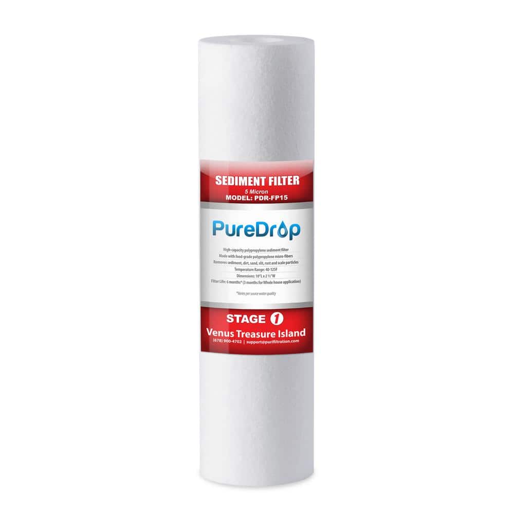 High-Quality 10 in. x 2.5 in. Sediment Water Filter Replacement Cartridge, Multi-Layer price history on PriceWatchPro