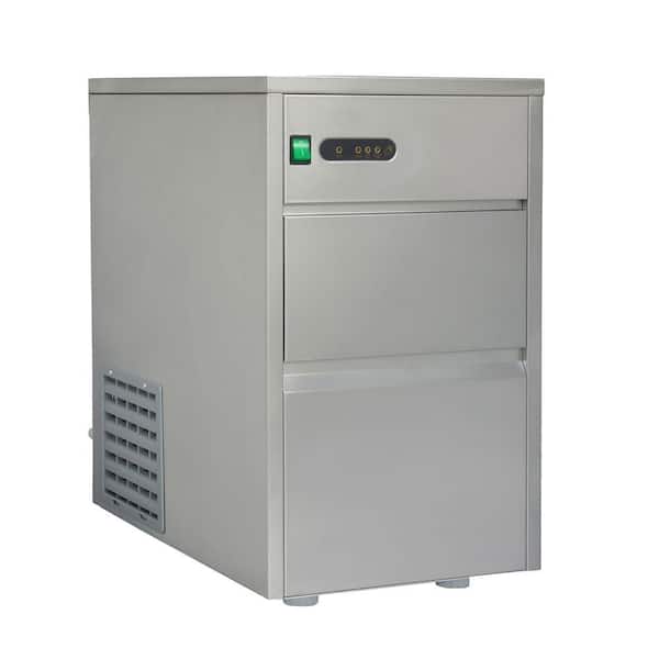 SPT 110 lb. Freestanding Automatic Ice Maker in Stainless Steel