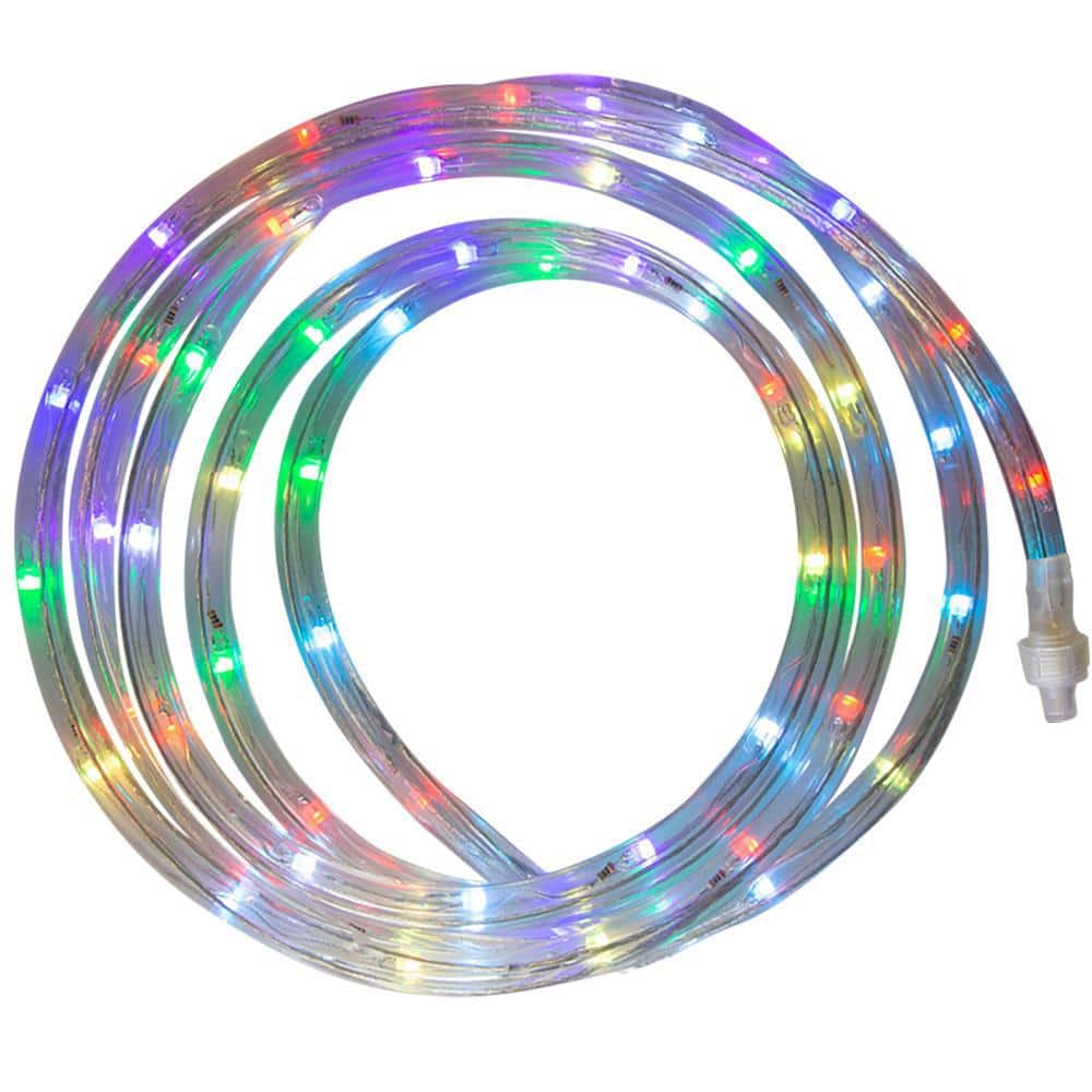 Westek 12 Ft Integrated Led Indoor Outdoor Rope Light With Rgb Color Controls Lrope12rgb The Home Depot