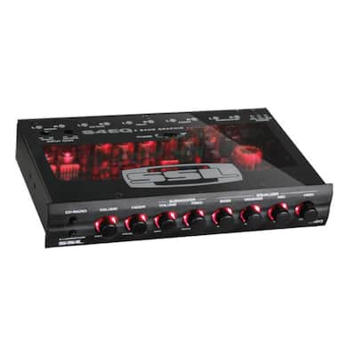 SSL 4 Band Pre Amp Graphic Car Audio Stereo Equalizer EQ with Knob