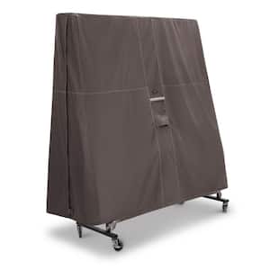 Ravenna 60 in. W x 28 in. D x 63 in. H Dark Taupe Water-Resistant Ping Pong Table Cover