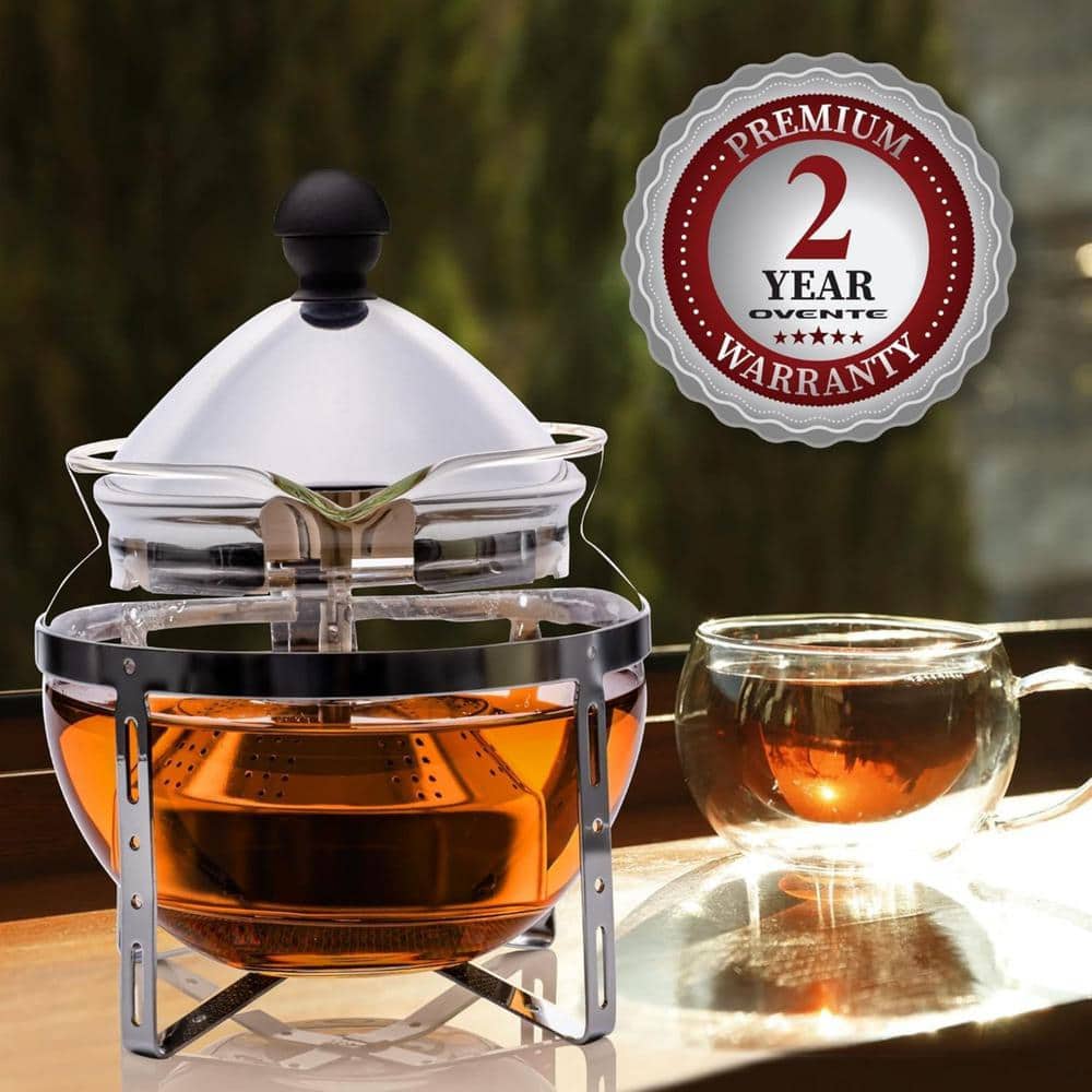 17oz Clear Glass Teapot with Stainless Steel Infuser