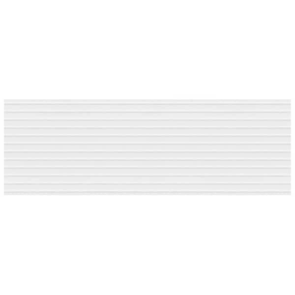 Merola Tile Lumiere Rythme Blanco 5-7/8 in. x 6 in. Ceramic Wall Take Home Tile Sample