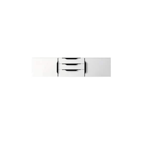 Columbia 58.8 in. W x 19.5 in. D x 15.5 in. H Double Bath Vanity Cabinet without Top in Glossy White