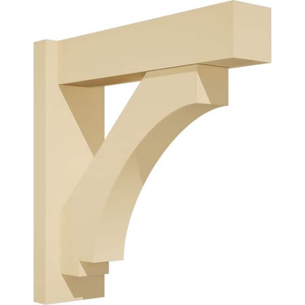 Ekena Millwork Imperial 5 in. W x 18 in. H x 18 in. D Signature Urethane Polyurethane Outlooker with Block Ends