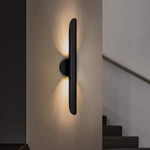 Eric 1-Light Black Dimmable Modern Linear LED Wall Sconce