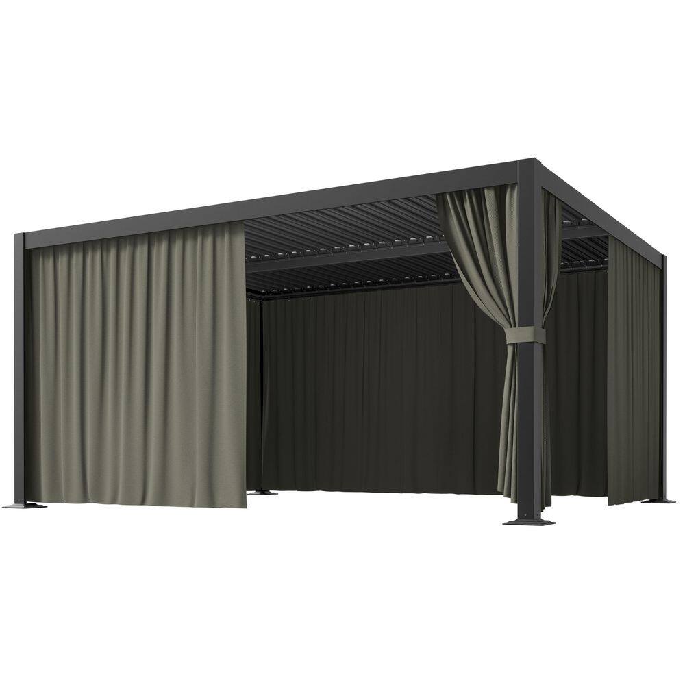 WNP 12 ft. x 14 ft. Universal Outdoor Privacy Curtains, Gazebo