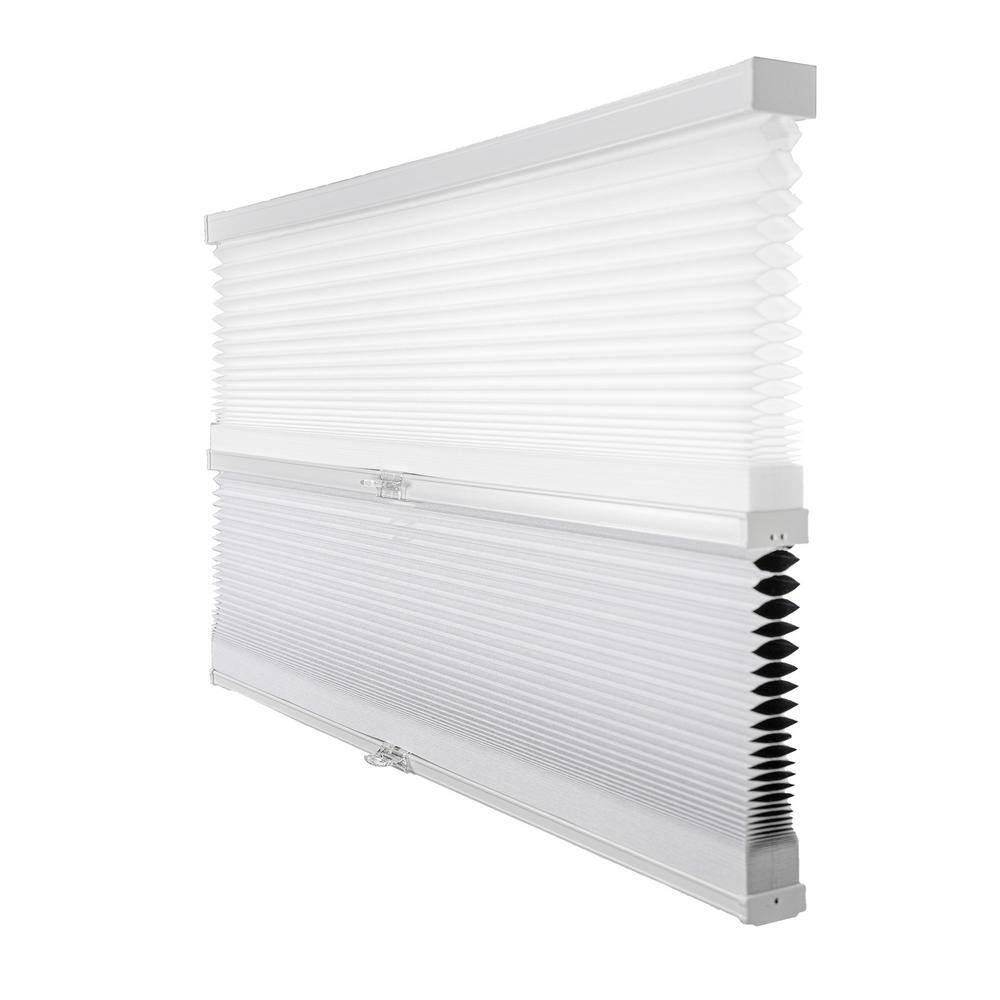 Cut-to-Size Simply White Cordless Day N Night Privacy Blackout Polyester Cellular Shade 52.5 in. W x 72 in. L price history on PriceWatchPro