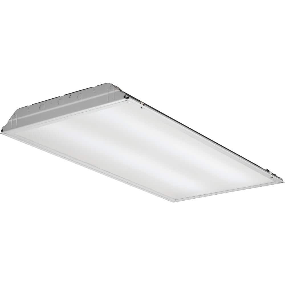 White 48-Inch LED Fluorescent Indoor/Outdoor Troffer Light