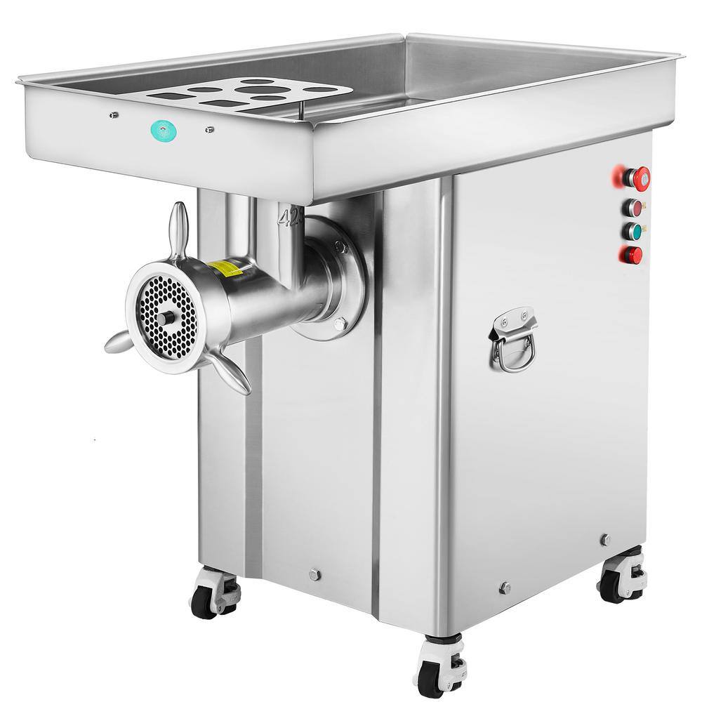 Commercial Electric Meat Grinder 36.7 lb. Min Cabinet Meat Grinder4000W Grinding Plate Sausage Maker Stainless Steel