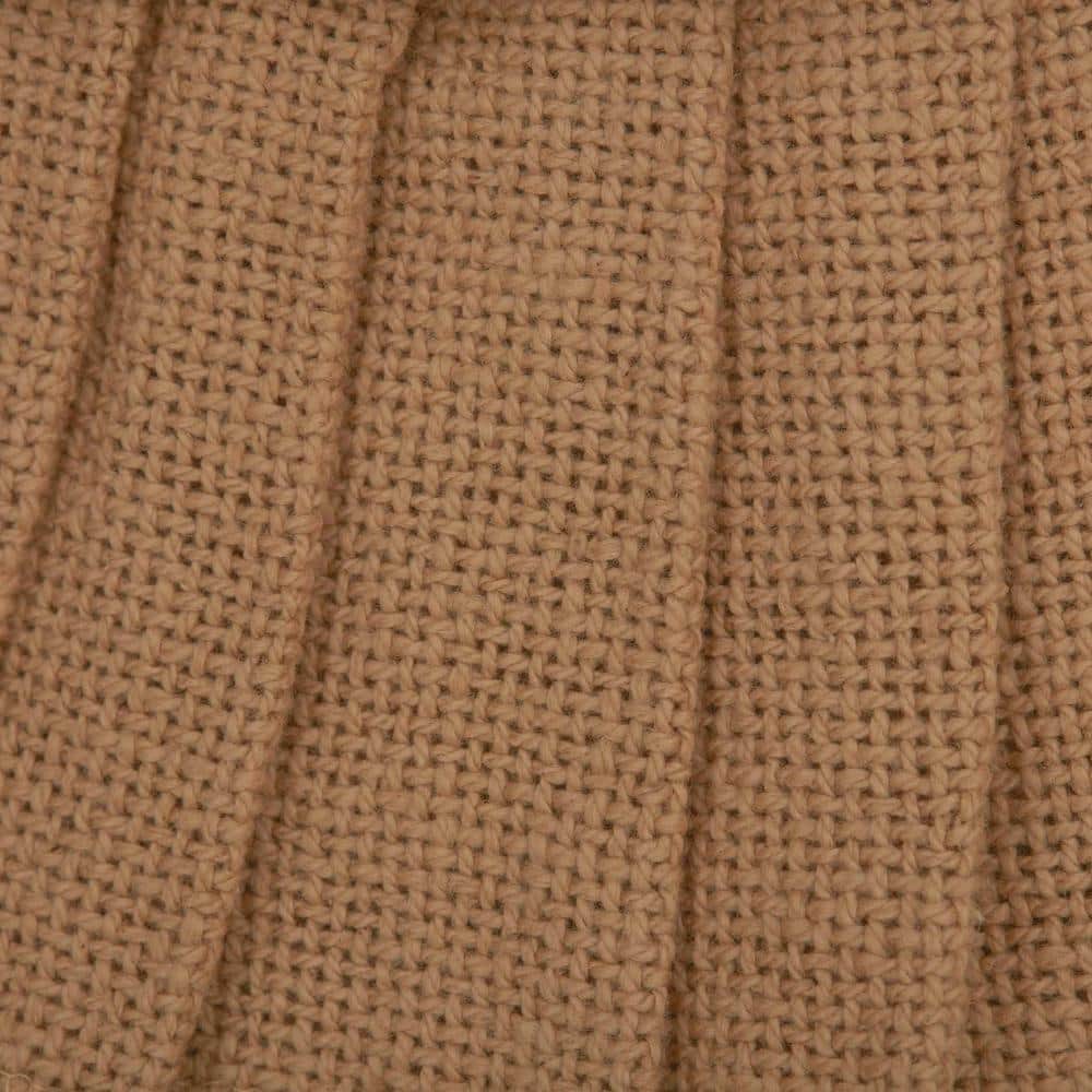 Festive Natural Burlap Ruffled Christmas Tree Skirt 48" Diameter