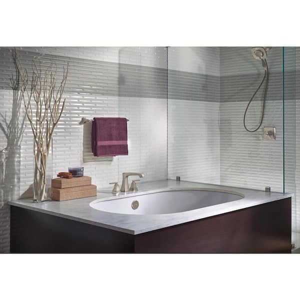 Ashlyn 2-Handle Deck-Mount Roman Tub Faucet Trim Kit in Stainless (Valve Not Included)
