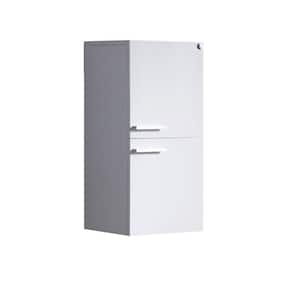 12-63/100 in. W x 27-1/2 in. H x 12 in. D Bathroom Linen Storage Cabinet in White