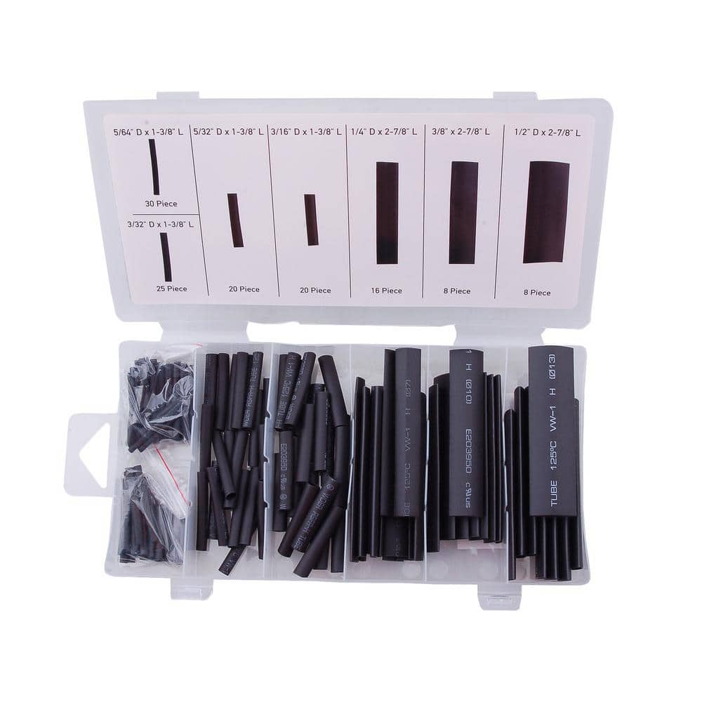 Sontax 127-Piece Heat Shrink Tubing Set with Assorted Sizes 60241 - The ...