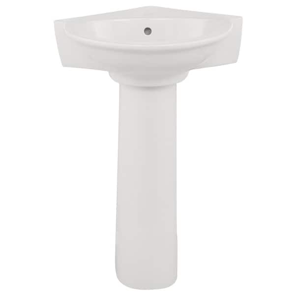 Evolution Pedestal Combo Bathroom Sink in White Evolution Pedestal Combo Bathroom Sink in White