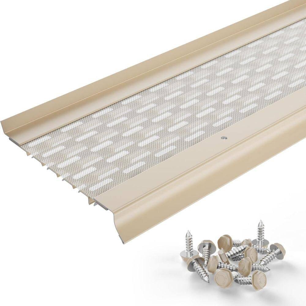 "Micromesh 6"" Gutter Guard Leaf Protection, 50FT Eggshell, Aluminum Covers, Contractor Grade" price history on PriceWatchPro