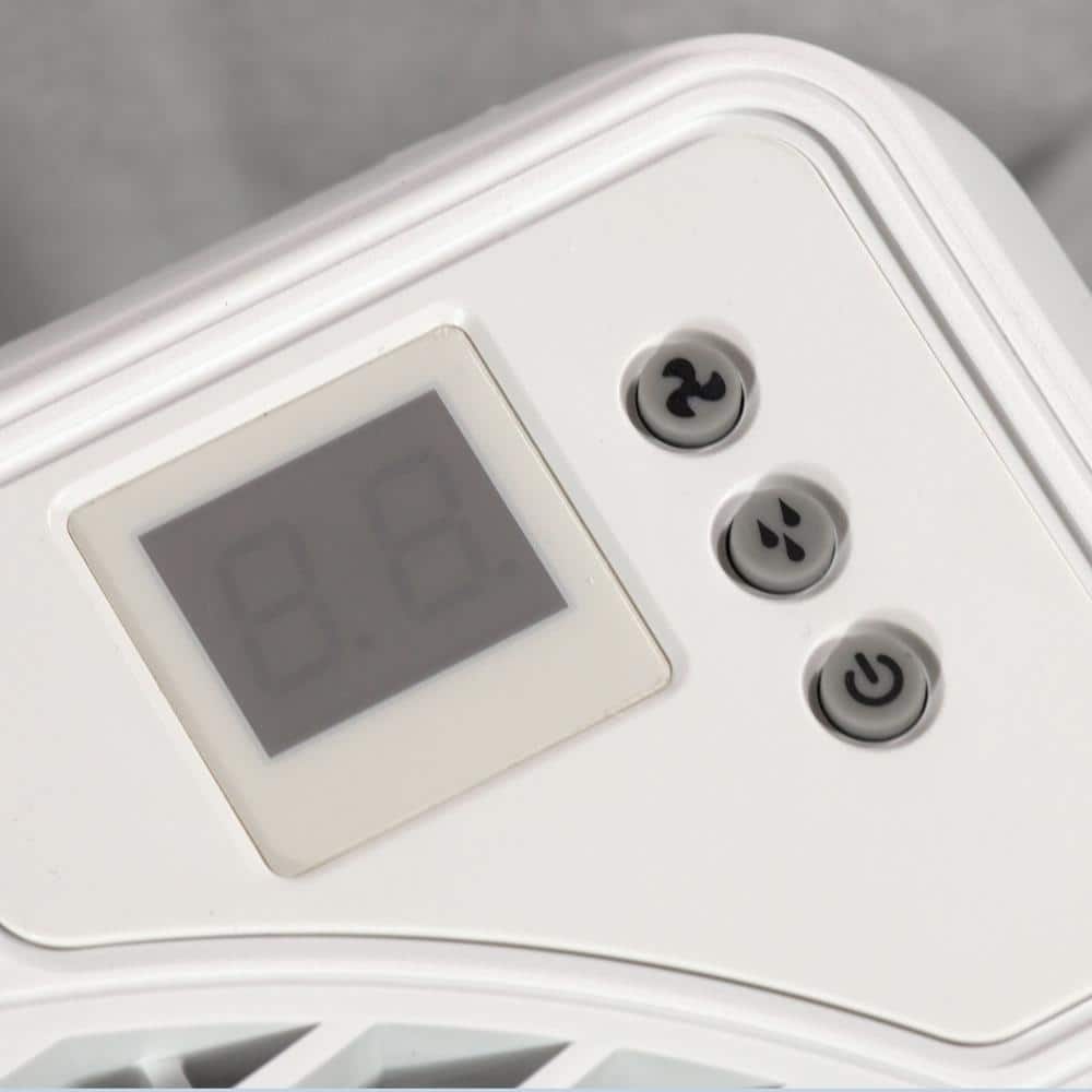 White Digital Whole House Evaporative Humidifier with 2700 sq ft Coverage