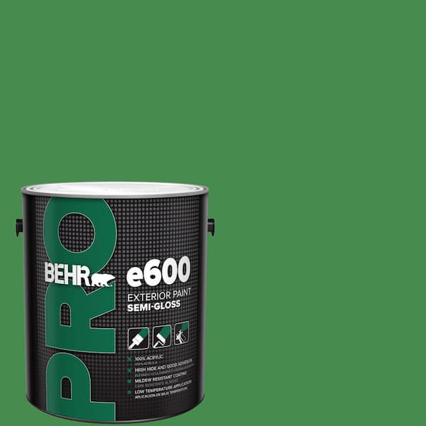 BEHR PRO 1 gal. #MQ4-48 Planet Green Semi-Gloss Exterior Paint