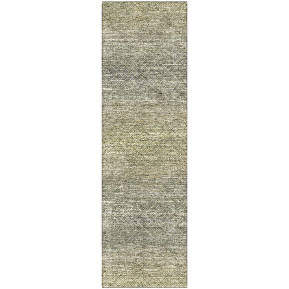 Mayfield Premium Machine Washable Abstract AMF2005 Fern 2 ft. x 7 ft. Runner Rug price history on PriceWatchPro