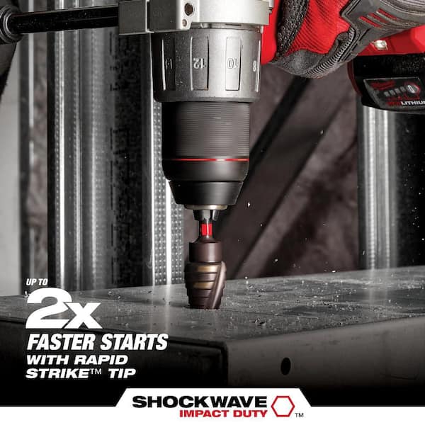 Milwaukee SHOCKWAVE Impact Duty Titanium Step Bit Kit (3-Piece) 48