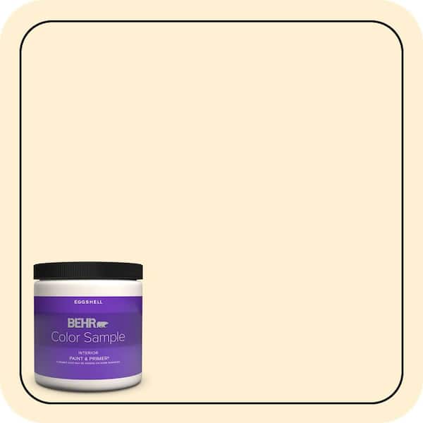BEHR PREMIUM PLUS 8 oz. #350A-2 Vanilla Milkshake Eggshell Enamel 
