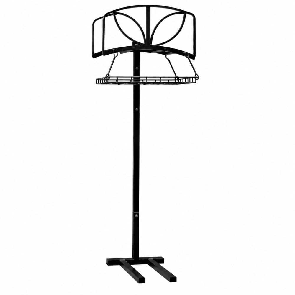 Freestanding Garden Hose Holder with Leaf-Design Storage Basket, 80 lb Capacity, Rustproof Stainless Steel, Holds price history on PriceWatchPro