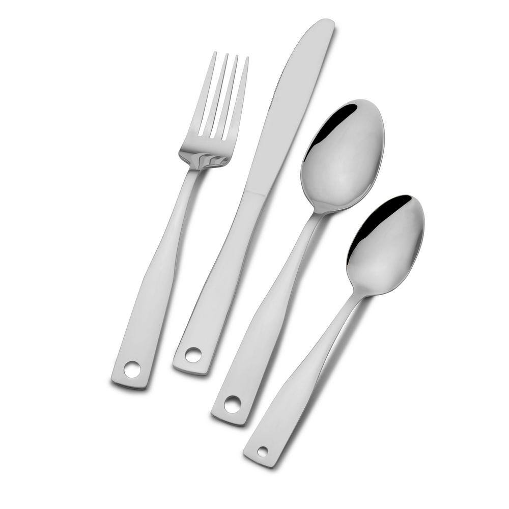International Silver Piccadilly 24 Piece 18.0 Stainless Steel Flatware Set With Caddy