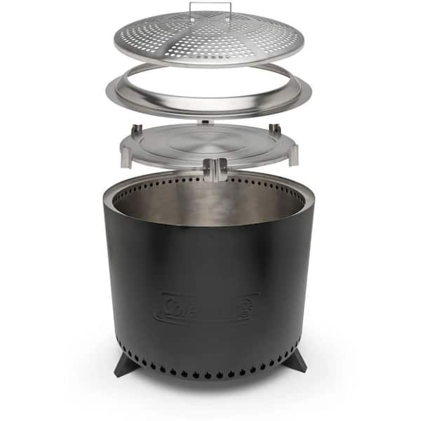 Coleman Cityscapes 25 in. Stainless Steel Outdoor Wood Burning