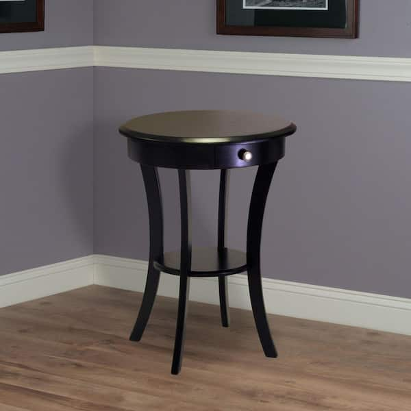 winsome wood sasha round accent table