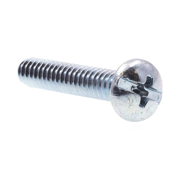 #10-24 X 3/8 in Zinc Plated Steel Pan Head Prime-Line 9009060 Machine Screws 100-Pack Prime-Line Products Phillips/Slotted Combination Drive 