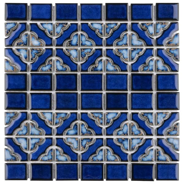 Cobalt Blue 2x2 Glass Mosaic - Cemento Collection