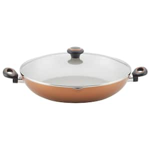 Farberware Performance Aluminum Nonstick Deep Frying Pan / Skillet, 12 Inch,  Copper & Reviews