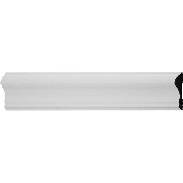 Creations Series 6615 11/16 in. x 2-5/8 in. x 8 ft. PVC Composite White Chair Rail Moulding