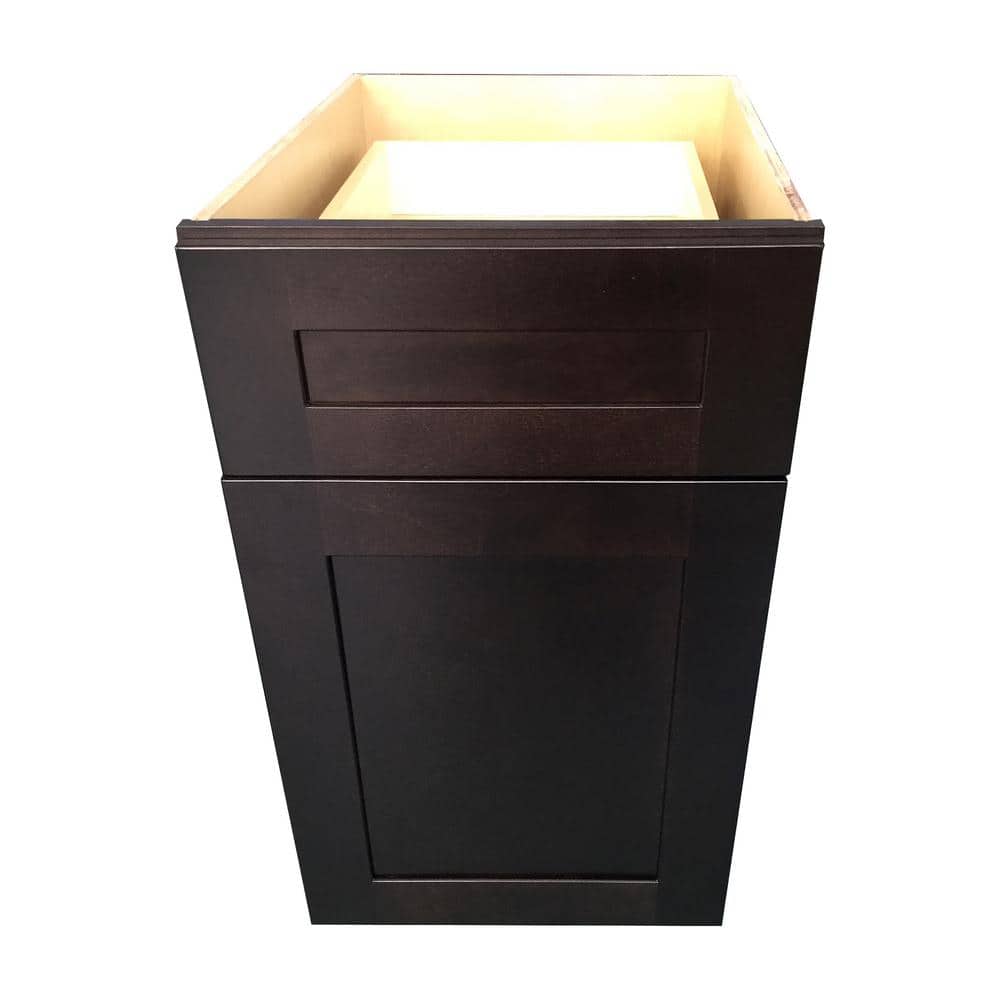 Ready to Assemble 9 in. x 34.5 in. x 24 in. Shaker Base Cabinet with 1-Door