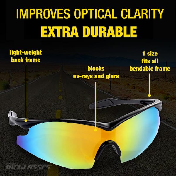 2 in 1 Polarized Sun Visor for Day and Night, Anti-Glare Car, UV-Filtering/ Sun Protection, Polarized Vehicle Windshield Sunshade Car Accessories for  Clearer Vision and Safety Driving 