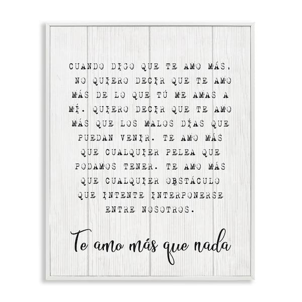 Stupell Industries Love without Limits by Lil' Rue White Framed Typography Giclee Art Print 20 in. x 16 in.
