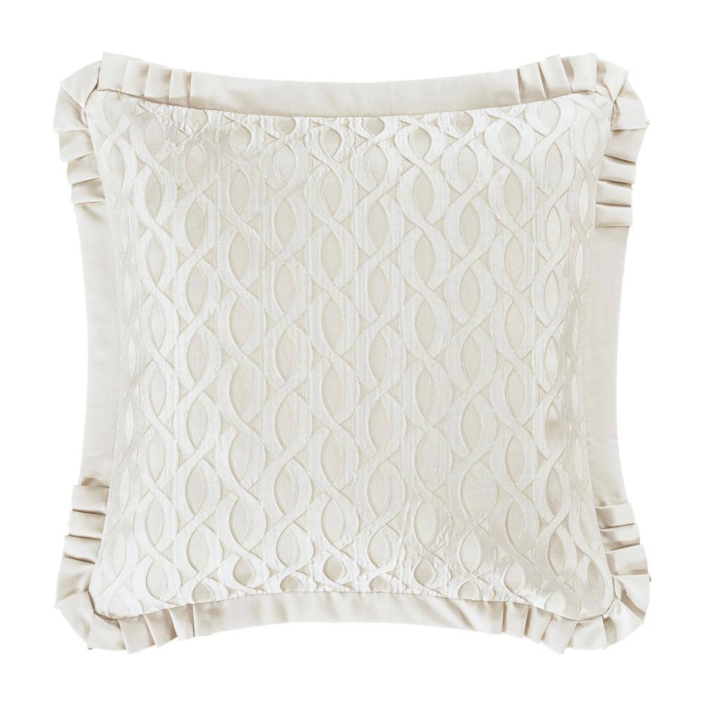La Grande Ivory Polyester Euro Sham 26 x 26 in.