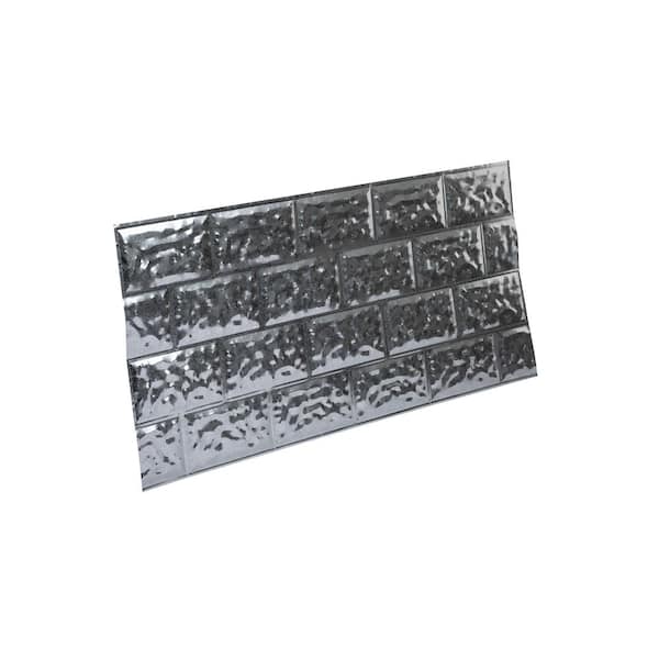 Gibraltar Building Products 1/8 in. x 28 in. x 5 ft. Galvanized Metal Mobilehome Rockface Skirting Panel