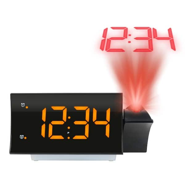 Westclox 1.8" LED Electric AMFM Radio Alarm Clock Space Saving Display US Seller 