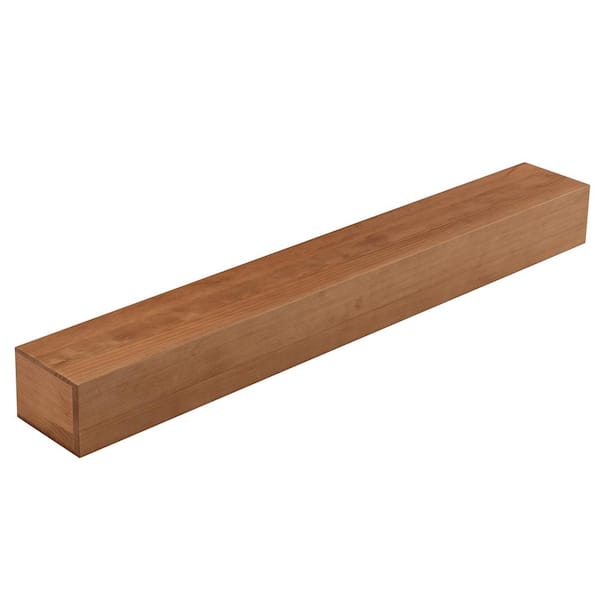 Unbranded 60 in. W x 8 in. D Natural Wooden Fireplace Mantel Modern Floating Shelf Cap-Shelf Mantel Decorative Wall Shelf