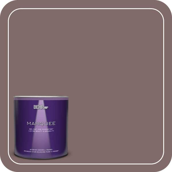BEHR MARQUEE 1 qt. #MQ1-41 Autumn Ashes One-Coat Hide Eggshell Enamel Interior Paint & Primer