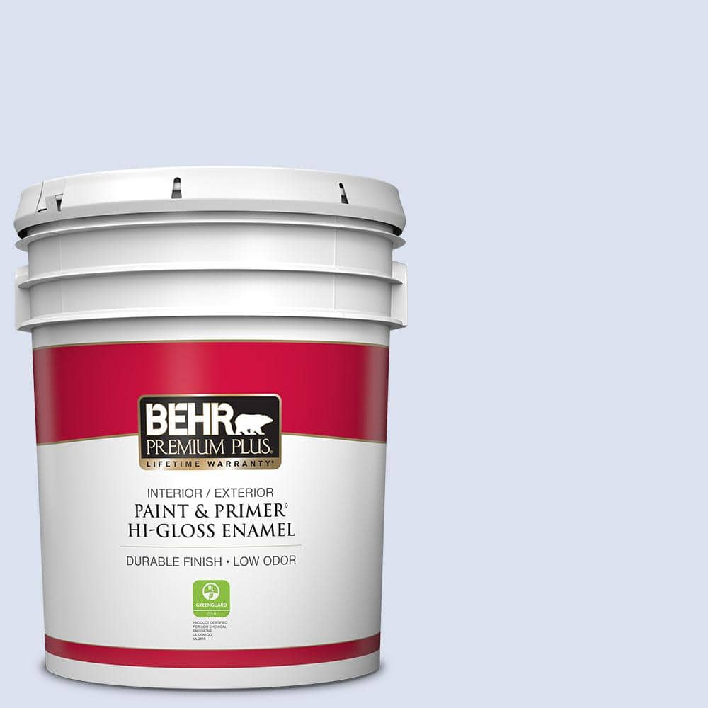 5 gal. #P540-1 Vaguely Violet Hi-Gloss Enamel Interior/Exterior Paint & Primer -  BEHR PREMIUM PLUS, ZZ295782