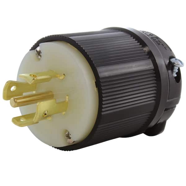 NEMA L21-20P 20A 3-Phase 120/208V 3PY, 5-Wire Locking Male Plug in Black UL, C-UL Approval