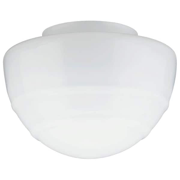 Westinghouse 5 in. Handblown Schoolhouse Shade with Ridged Design with 4 in. Fitter and 8 in. Width